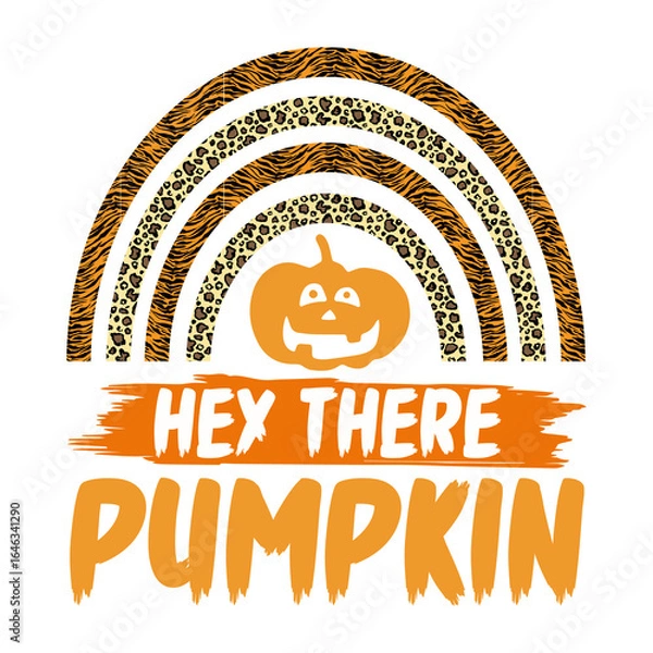 Fototapeta hey there pumpkin - Halloween t shirt design, Unique Halloween Shirt for Parties and Trick-or-Treating