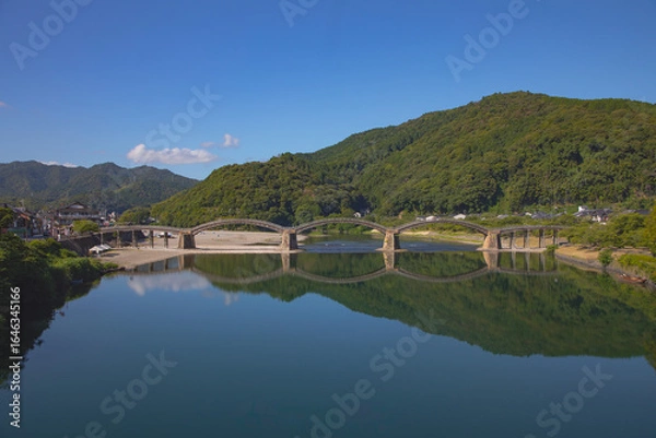 Fototapeta 錦帯橋と錦川