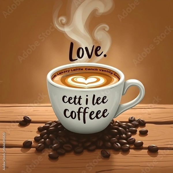 Obraz Coffee - Illustrations