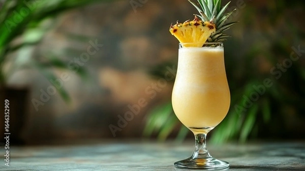 Obraz Tropical Pineapple Smoothie Recipe