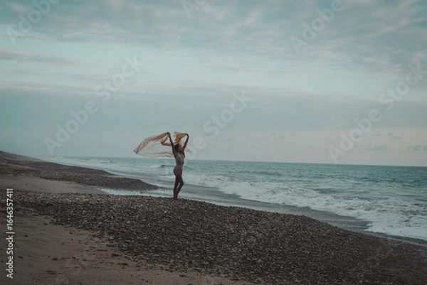 Obraz woman on the beach