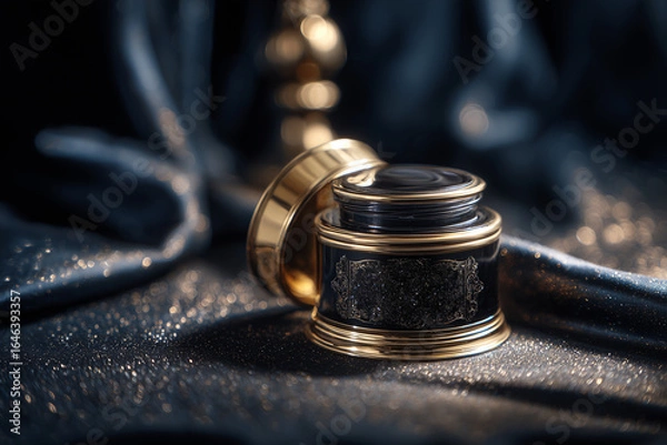 Fototapeta Face cream in an elegant studio lighting jar