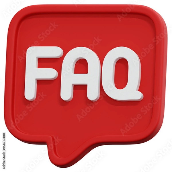 Fototapeta 3D Red Info Box Icon