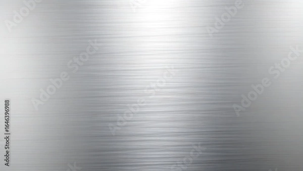 Obraz Abstract metallic texture with brushed steel effect in silver and grey tones, showcasing industrial aesthetics.
