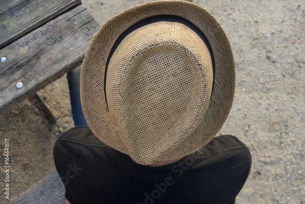 Fototapeta hat in a men