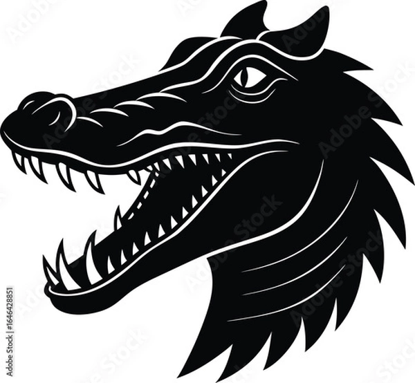 Obraz vector illustration of a crocodile