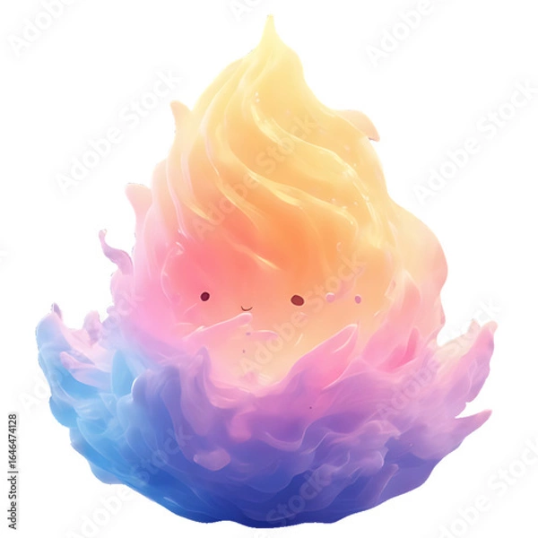 Obraz pink fire  with water drops