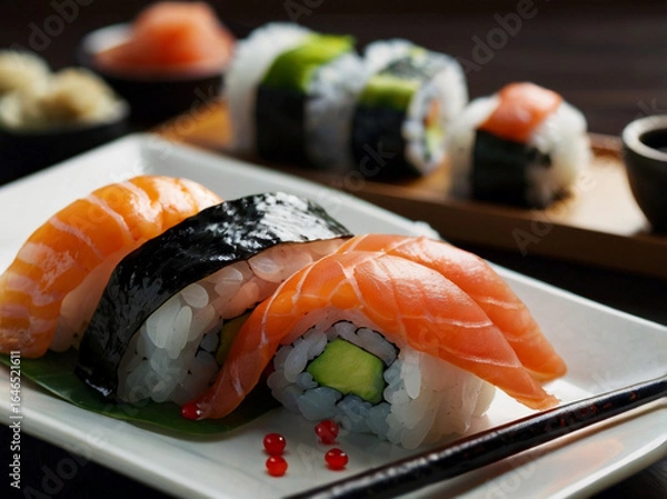 Fototapeta 記念日にはお寿司