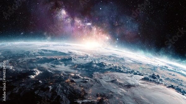 Obraz Earthrise: A Celestial Tapestry of Our Planet