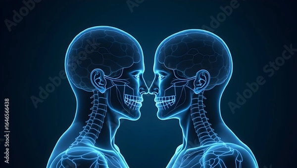 Fototapeta  A digital twin—a virtual model of a patient’s biology—integrates genomics