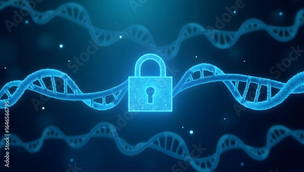 Fototapeta Medical technology A hospital creates a genomic data vault with advanced encryption and patient-controlled permissions, ensuring privacy and ethical(2)