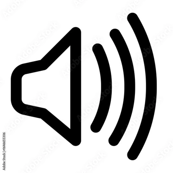 Obraz Volume icon with line style