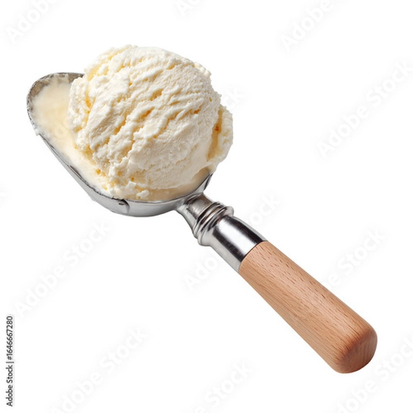 Obraz Ice cream scoop transparent background