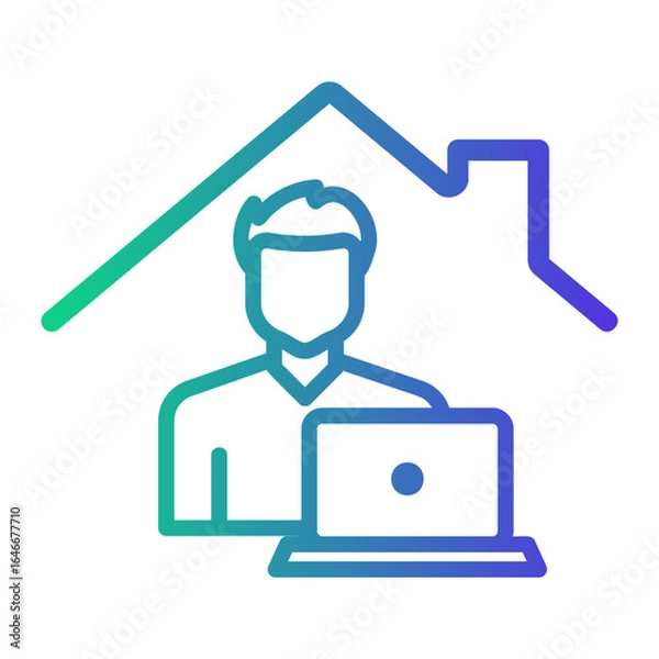 Fototapeta activities Line Gradient Icon