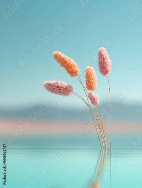 Obraz Swaziland Independence Day Tall Grasses Premium Serenity Nature Banner with Mandela Day Summer Calm for Young Professionals Marketing Campaigns