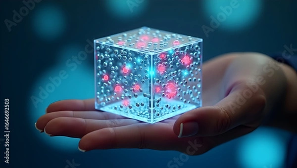 Fototapeta Medical technology A university research team develops a modular diagnostic cube that fits in the palm, detecting multiple infectious diseases, environmental toxins (2)