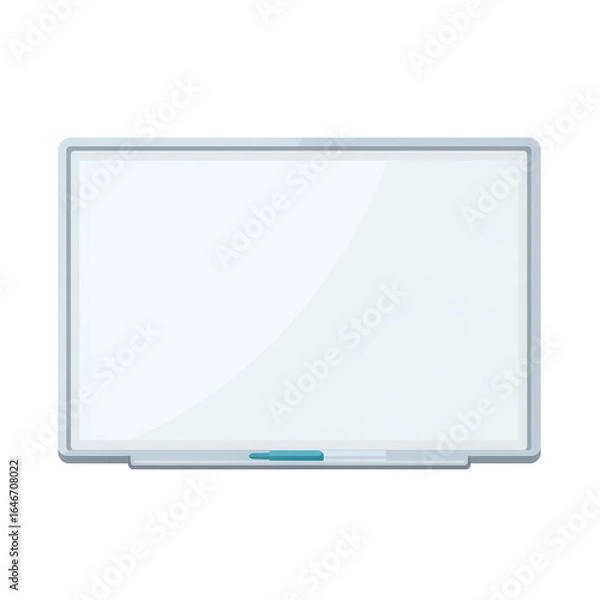 Fototapeta Icon of wall-mounted transparent board isoleted on transparent background.