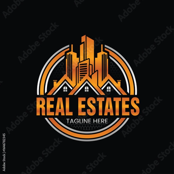 Obraz Real Estate Logo Design Template