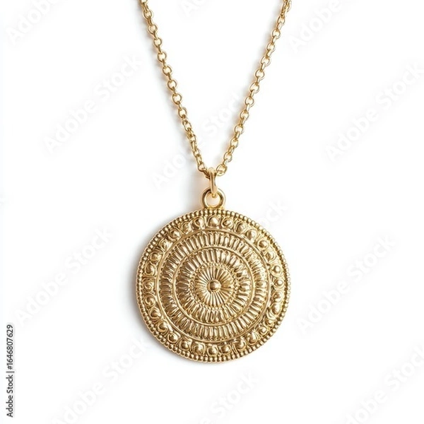 Obraz The gold medallion necklace