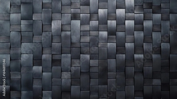 Fototapeta A flat carbon fiber texture with a slight matte finish, featuring a woven pattern