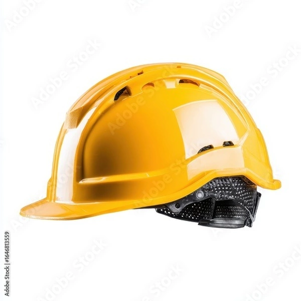 Obraz A hard hat with a yellow hard hat