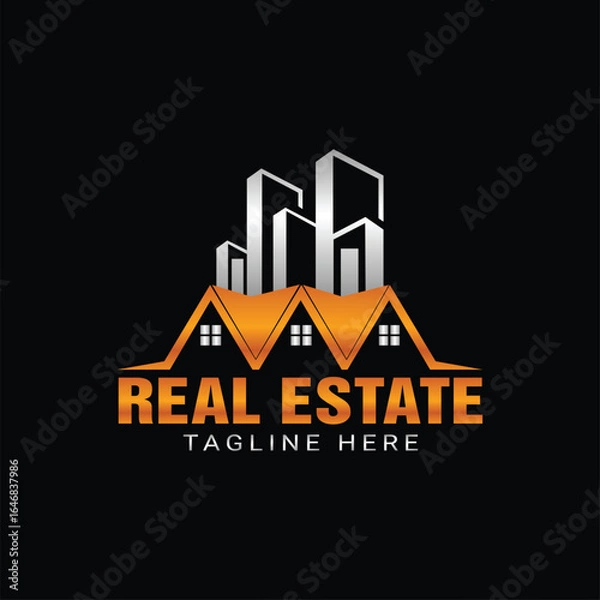 Obraz Real Estate Logo Design Template