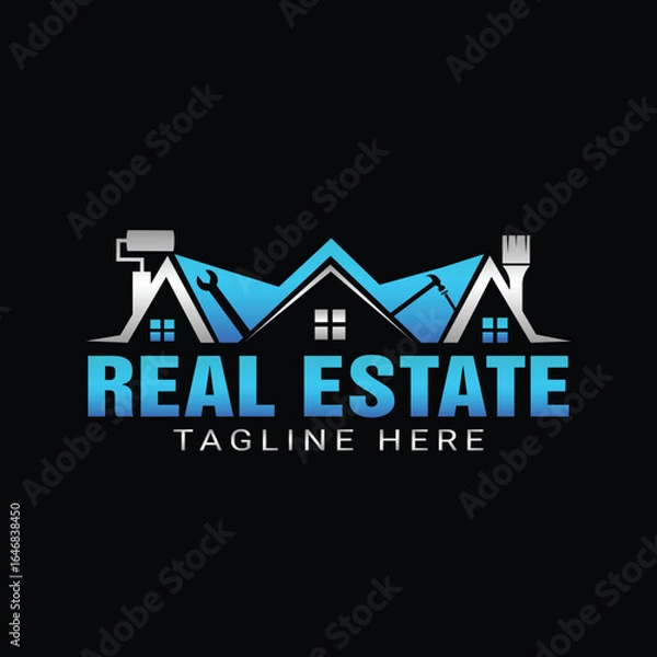 Obraz Real Estate Logo Design Template
