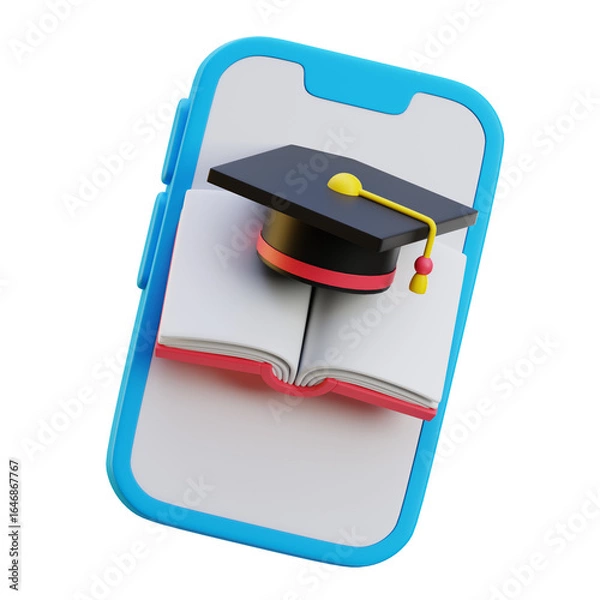 Obraz Online Learning 3D Icon