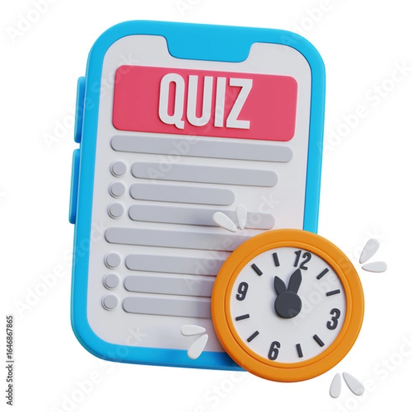 Obraz Quiz Time 3D Icon