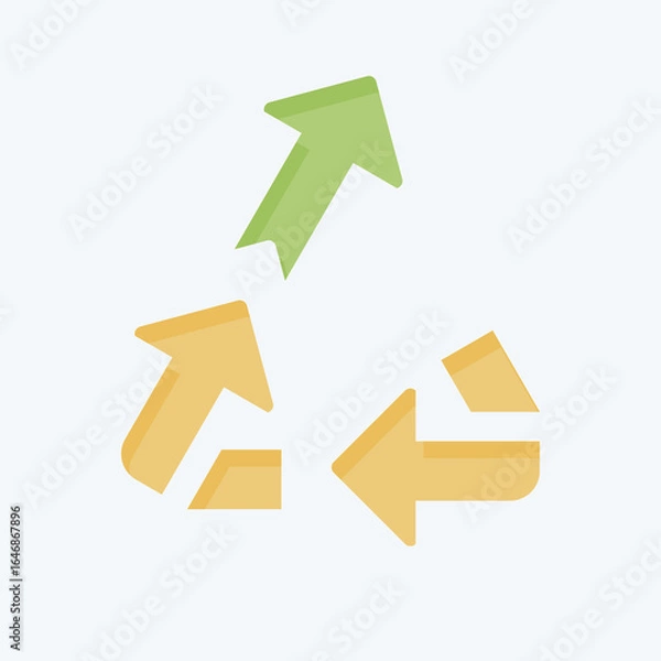 Fototapeta Icon Upcycling. related to Waste symbol. flat style. design editable