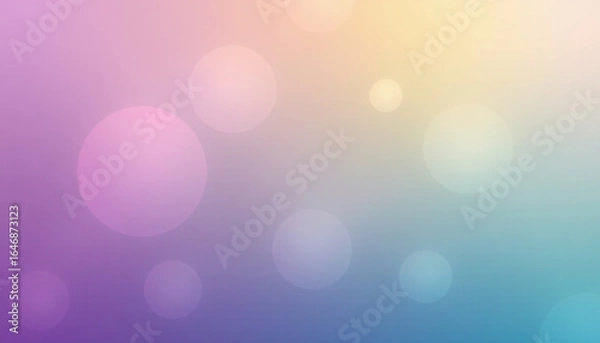 Fototapeta Soft pastel background with gradient color, abstract bokeh effect, perfect for graphic design, ux and ui projects, creating calm mood