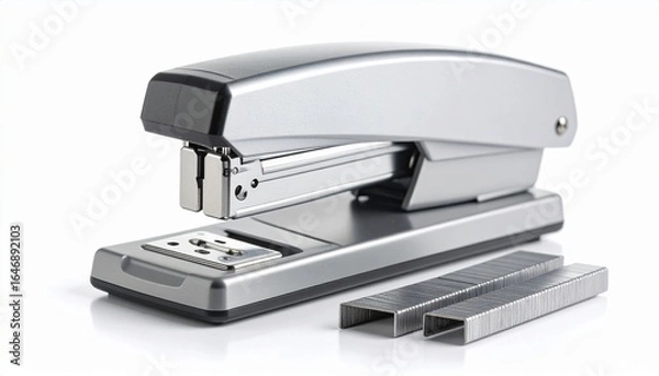 Fototapeta stapler isolated on white background