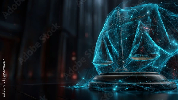 Fototapeta Businessman hand touches a shield, legaltech protects compliance enhances security. Safeguarding sensitive information, ensuring regulatory compliance, streamlining operations, protecting legal rights