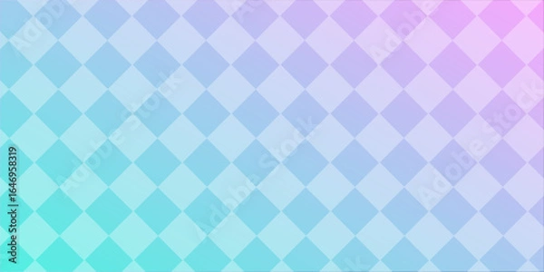Obraz Pastel Argyle Background — Gradient Diamond Pattern