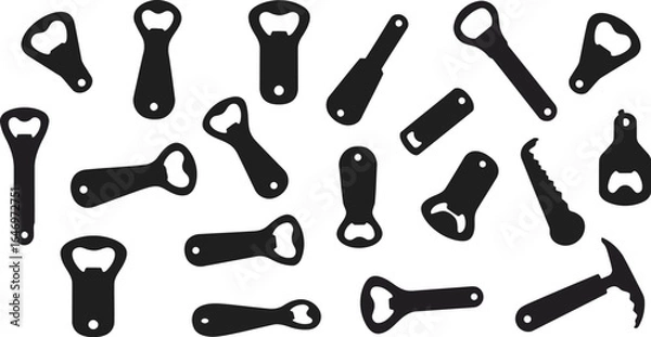 Obraz Bottle opener vector icon