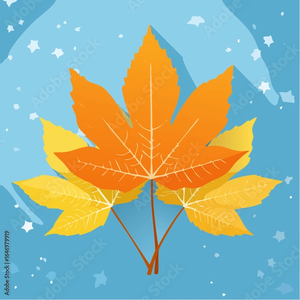 Obraz autumn leaves background