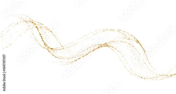 Obraz Abstract shiny gold glitter particles design element