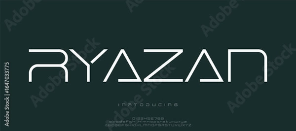 Obraz incomplete calligraphy alphabet capital lettering a to z font family