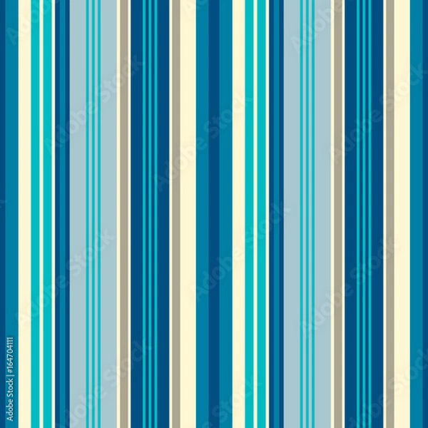 Fototapeta Striped seamless pattern. Colorful bold line vector background.
