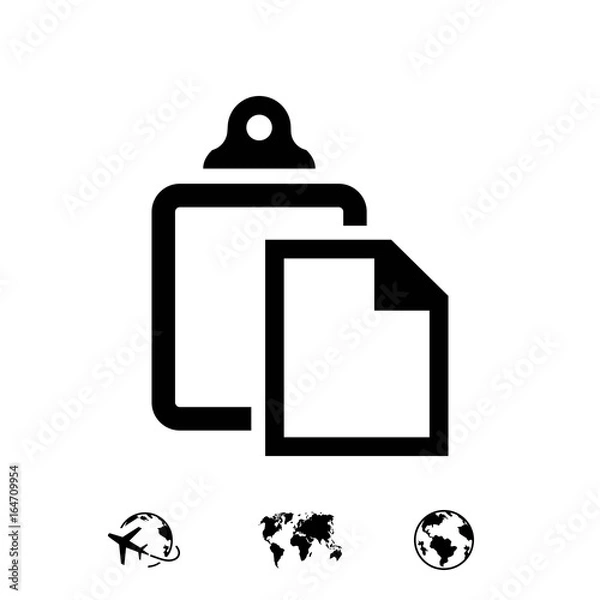 Obraz paste icon stock vector illustration flat design