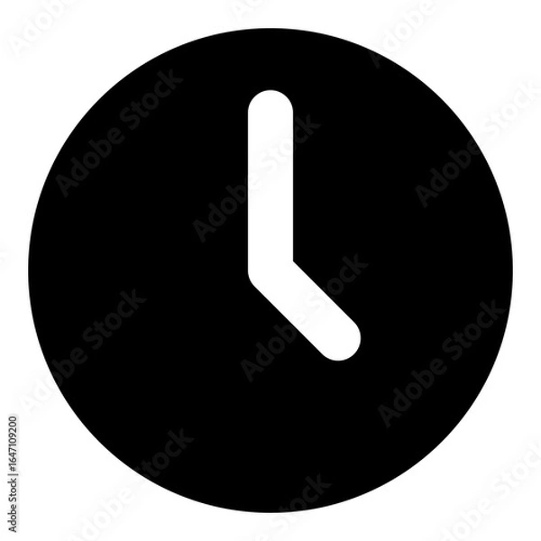 Fototapeta Circular Clock Icon