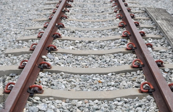 Fototapeta Empty Train Railway