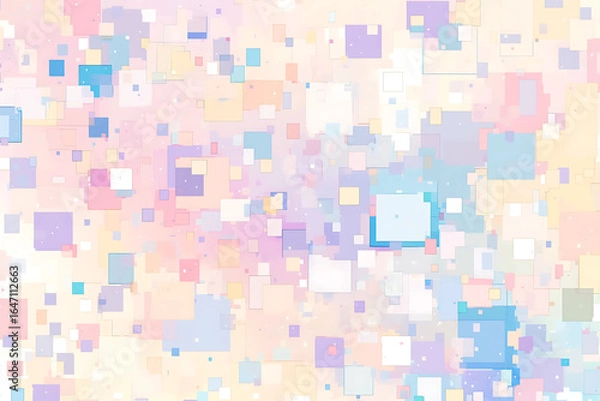 Obraz 幾何学模様のポップな背景素材・壁紙