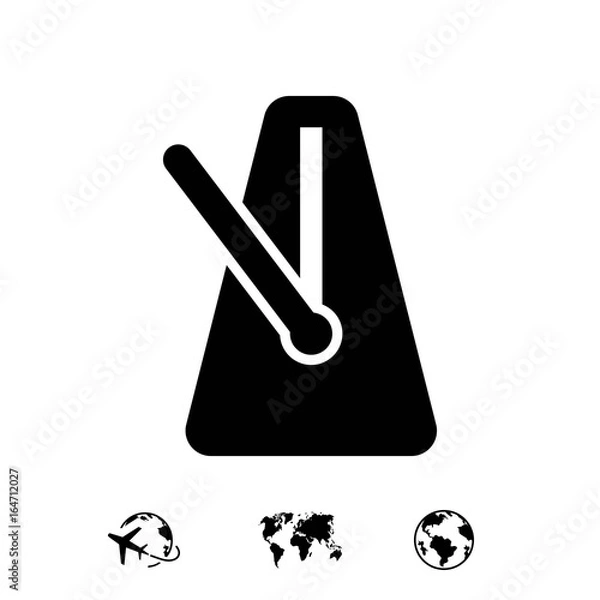 Obraz metronome icon stock vector illustration flat design