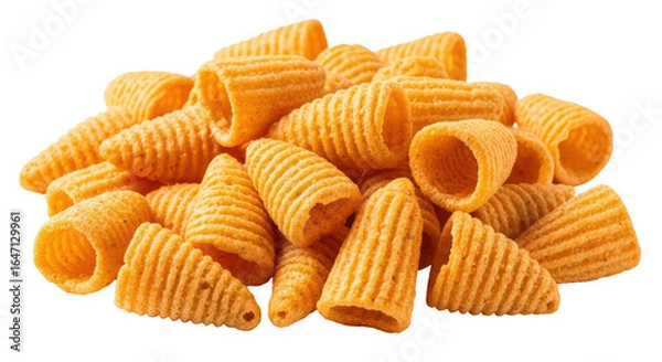 Fototapeta Isolated Pile of Bugles Snacks