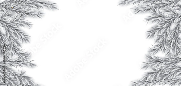 Obraz Frozen Twigs White Header