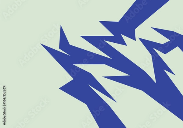 Fototapeta Geometric Spike Line Burst Abstract Angular Pattern with clean copy to text