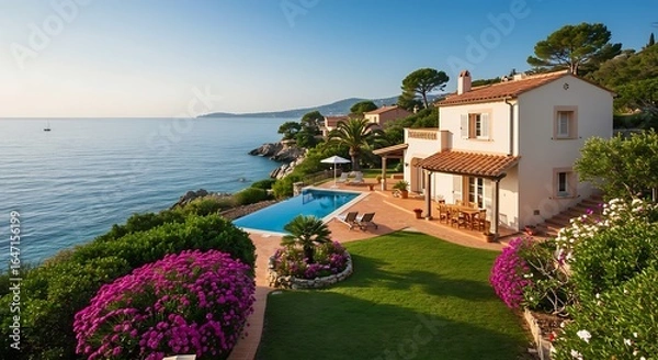 Fototapeta Luxury living spaces: mediterranean design perspective