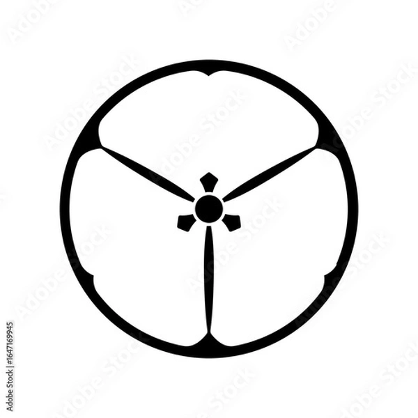 Obraz 片喰紋・ウズミ片喰 / 埋み片喰（うずみかたばみ）