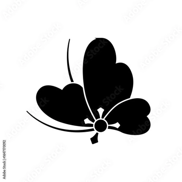 Obraz 片喰紋・片喰変り蝶（かたばみかわりちょう）